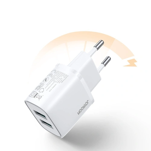Kup Încărcător de rețea Joyroom 2x USB 2,1 A alb (L-2A101) - JYR244 - {ean13} - Sklep Home Screen