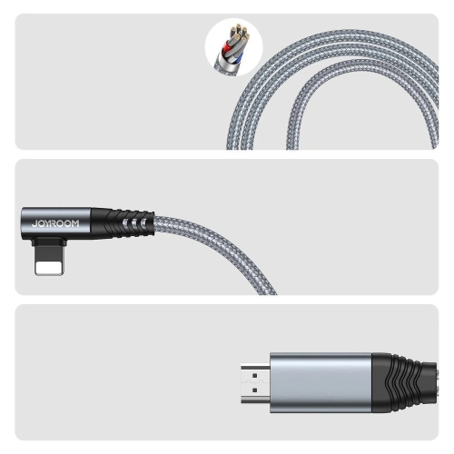 Kup Adapter Joyroom Lighning/HDMI 4K@60Hz szürke (SY-35L1) - JYR245 - {ean13} - Sklep Home Screen