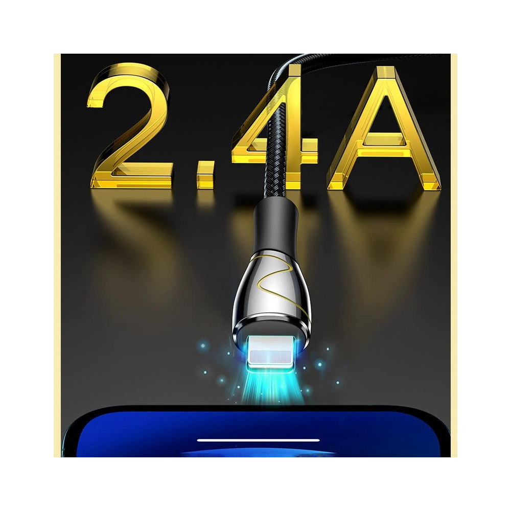 Kabel Joyroom Mermaid Series USB/Lightning 2,4A 1,2m czarny (S-1230K6)