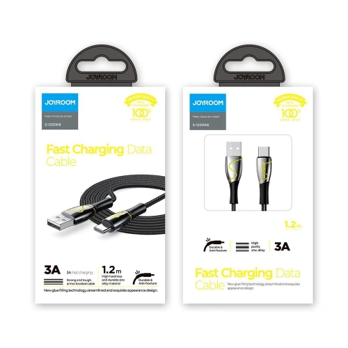 Kup Kabel Joyroom Mermaid Series USB 3.1/USB-C 3A 1,2m černý (S-1230K6) - JYR248 - {ean13} - Sklep Home Screen