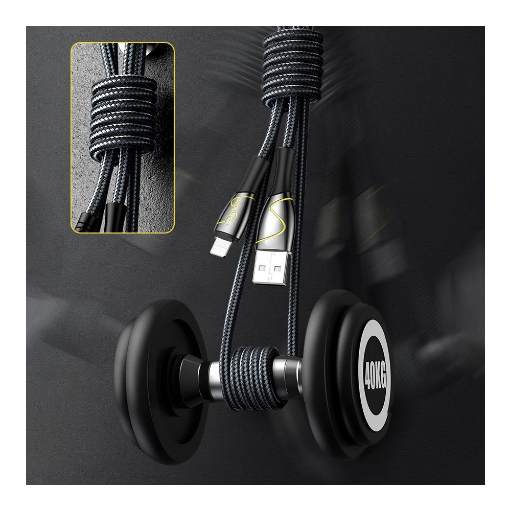 Kabel Joyroom Mermaid Series USB/USB-C 3A 2m czarny (S-2030K6)