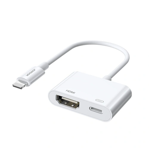 Kup Adapter Joyroom Lightning (männlich)/HDMI (weiblich) + Lightning (weiblich) FullHD 1080p 60Hz weiß (S-H141 weiß) - JYR250 - {ean13} - Sklep Home Screen