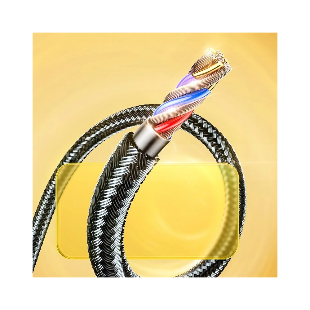 Kabel Joyroom Mermaid Series USB/USB-C 3A 2m czarny (S-2030K6)