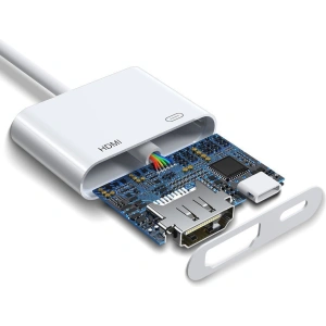 Kup Adapter Joyroom Lightning (männlich)/HDMI (weiblich) + Lightning (weiblich) FullHD 1080p 60Hz weiß (S-H141 weiß) - JYR250 - {ean13} - Sklep Home Screen