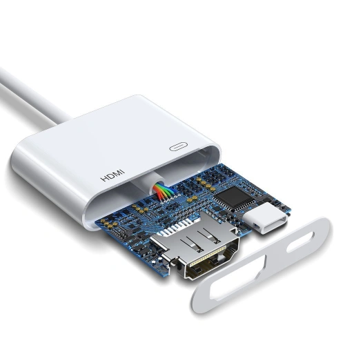 Kup Adapter Joyroom Lightning (männlich)/HDMI (weiblich) + Lightning (weiblich) FullHD 1080p 60Hz weiß (S-H141 weiß) - JYR250 - {ean13} - Sklep Home Screen