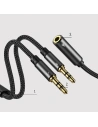 Kup Kabel Joyroom AUX-Verteiler 3,5mm Mini-Jack (weiblich)/2x 3,5mm Mini-Jack (männlich - Mikrofon und Kopfhörer) 0,2m schwarz (SY-A05) - JYR252 - {ean13} - Sklep Home Screen