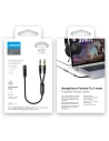 Kup Kabel Joyroom AUX-Verteiler 3,5mm Mini-Jack (weiblich)/2x 3,5mm Mini-Jack (männlich - Mikrofon und Kopfhörer) 0,2m schwarz (SY-A05) - JYR252 - {ean13} - Sklep Home Screen