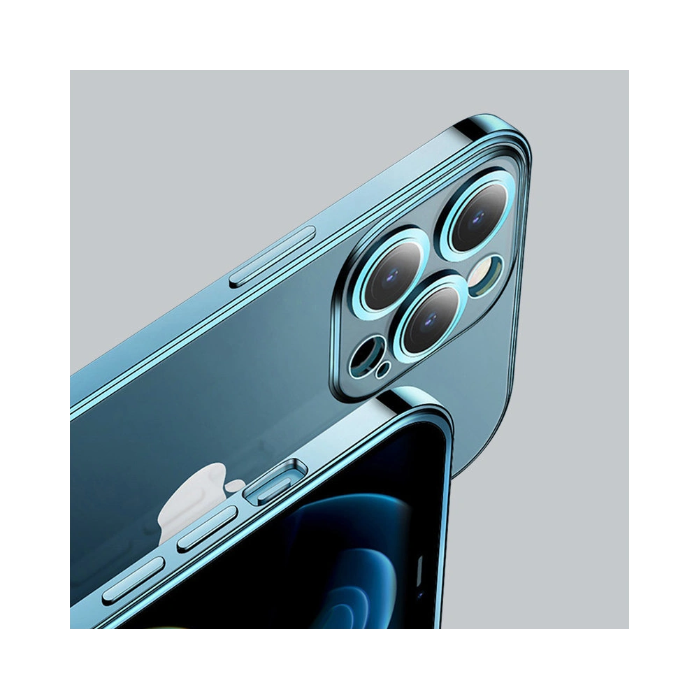 Etui Joyroom Chery Mirror Case Apple iPhone 13 Pro niebieski (JR-BP908 sea blue)