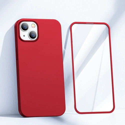 Kup Etui Joyroom 360 Full Case + sklo Apple iPhone 13 červené (JR-BP927 red) - JYR273 - {ean13} - Sklep Home Screen