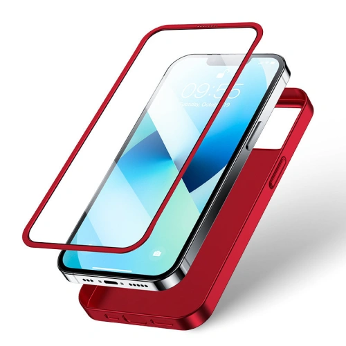 Kup Etui Joyroom 360 Full Case + sklo Apple iPhone 13 červené (JR-BP927 red) - JYR273 - {ean13} - Sklep Home Screen