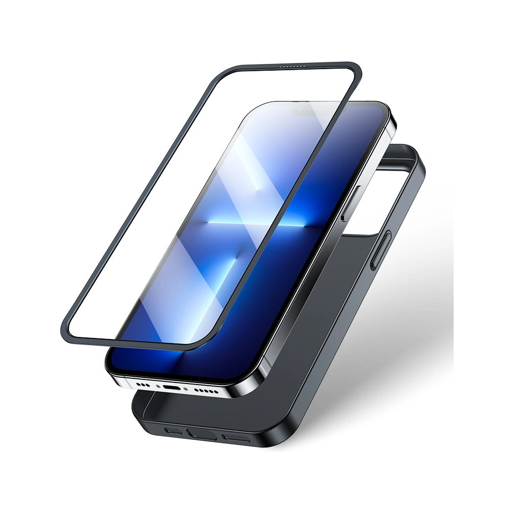 Etui Joyroom 360 Full Case + szkło Apple iPhone 13 Pro Max czarny (JR-BP928 black)