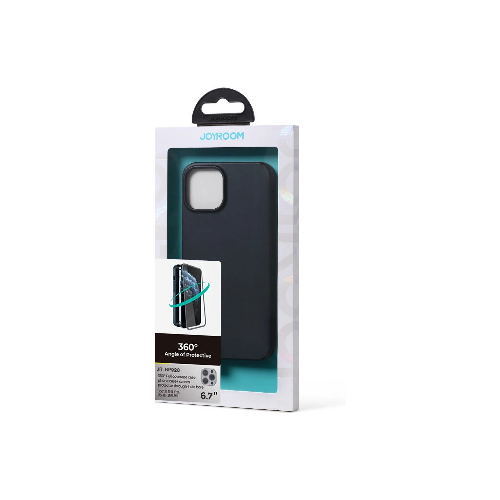 Etui Joyroom 360 Full Case + szkło Apple iPhone 13 Pro Max czarny (JR-BP928 black)