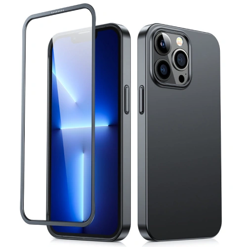 Kup Etui Joyroom 360 Full Case + sticlă Apple iPhone 13 Pro negru (JR-BP935 black) - JYR280 - {ean13} - Sklep Home Screen