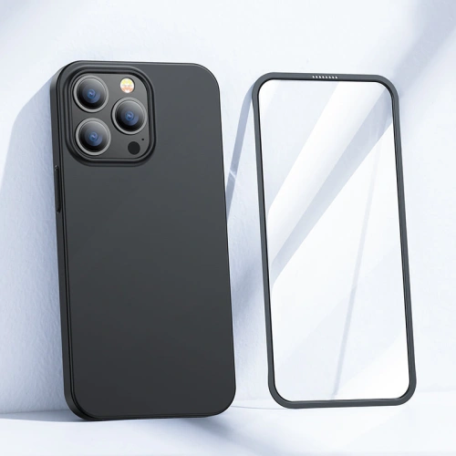 Buy Joyroom 360 Full Case + tempered glass Apple iPhone 13 Pro (JR-BP935 black) - JYR280 - {ean13} - Home Screen Store Europe