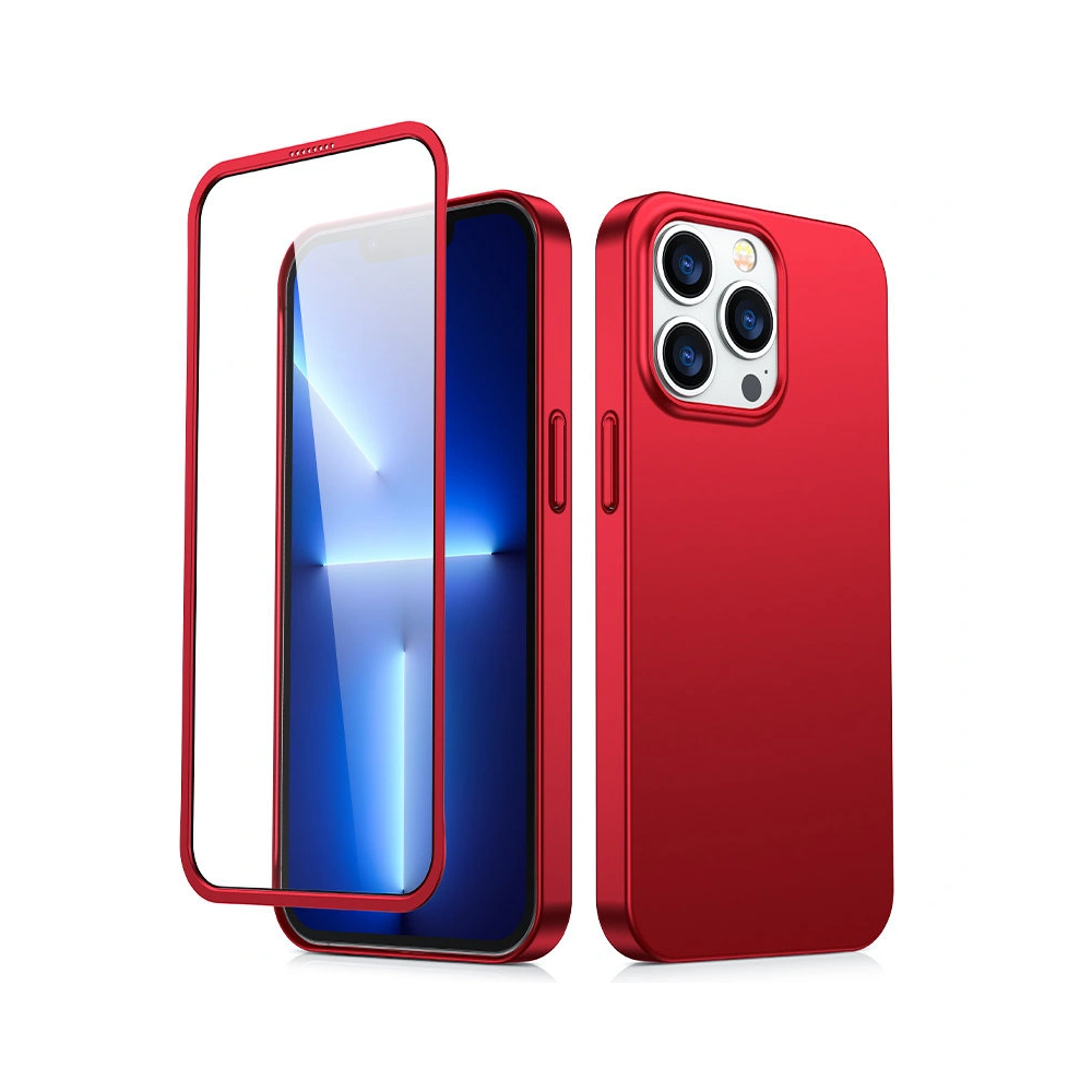 Etui Joyroom 360 Full Case + szkło Apple iPhone 13 Pro czerwony (JR-BP935 red)