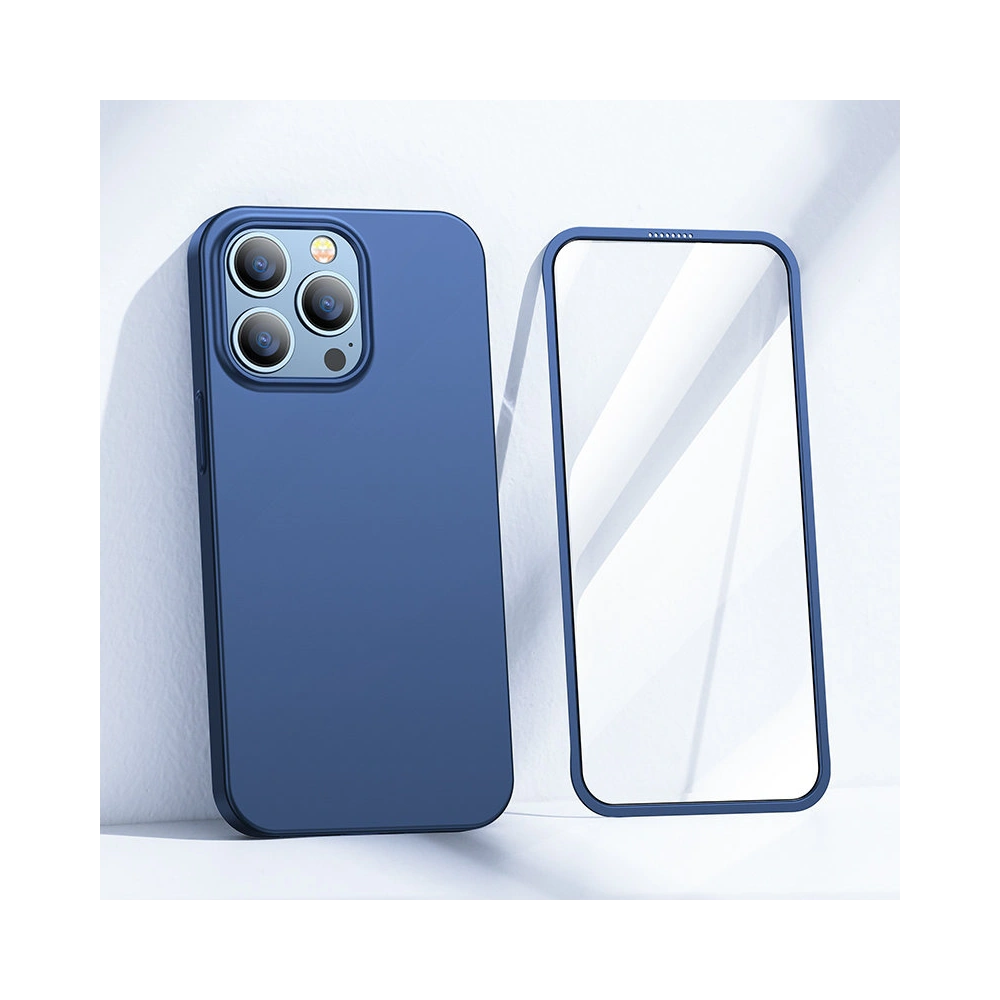 Etui Joyroom 360 Full Case + szkło Apple iPhone 13 Pro niebieski (JR-BP935 blue)