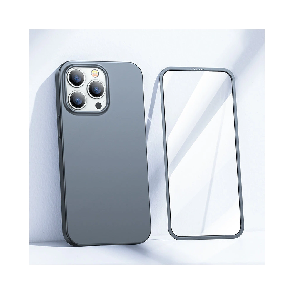 Etui Joyroom 360 Full Case + szkło Apple iPhone 13 Pro szary (JR-BP935 tranish)