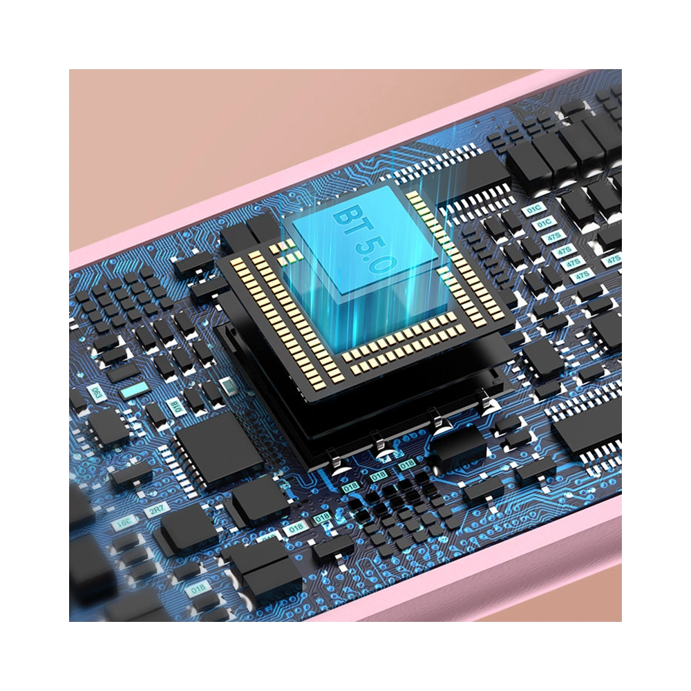 Bezprzewodowy mikrofon do karaoke Joyroom z głośnikiem Bluetooth 5.0 1200mAh różowy (JR-MC5 Pink)