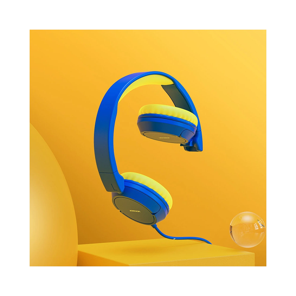 Słuchawki nauszne Joyroom 3,5mm mini jack dziecięce niebieski (JR-HC1 blue)