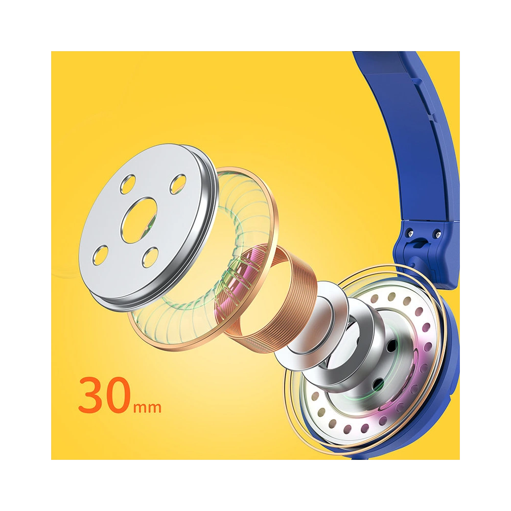 Słuchawki nauszne Joyroom 3,5mm mini jack dziecięce niebieski (JR-HC1 blue)