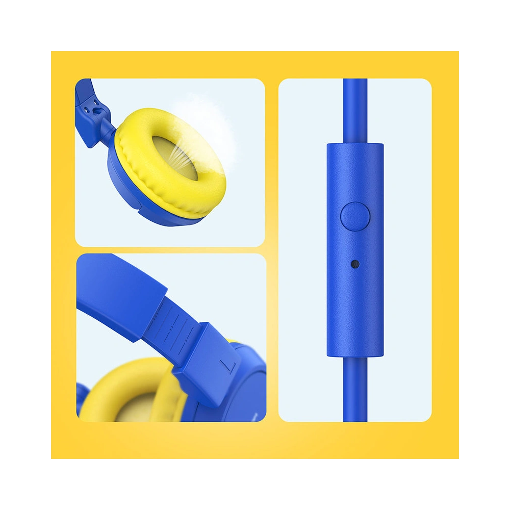 Słuchawki nauszne Joyroom 3,5mm mini jack dziecięce niebieski (JR-HC1 blue)