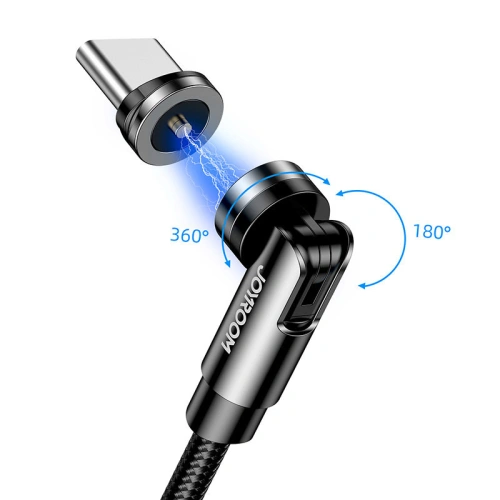 Kup Mágneses kábel Joyroom USB/USB-C 2,4A töltéshez 1,2m fekete (S-1224X2 C fekete) - JYR300 - {ean13} - Sklep Home Screen
