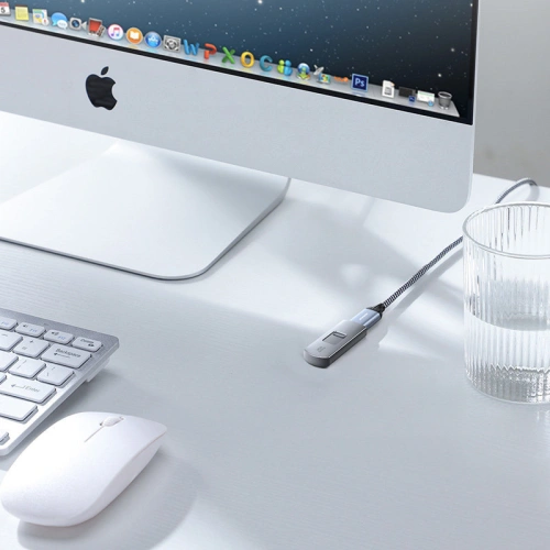 Buy Joyroom USB 2.0 (female) - USB (male) Extension Cable 2m grey (S-2030N13 grey) - JYR302 - {ean13} - Home Screen Store Europe
