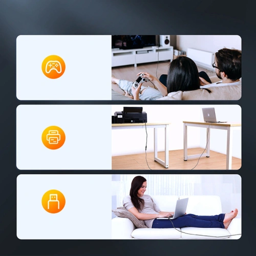 Kup Kabel prodlužující Joyroom USB 2.0 480 Mbps 2m šedý (S-2030N13 gray) - JYR302 - {ean13} - Sklep Home Screen