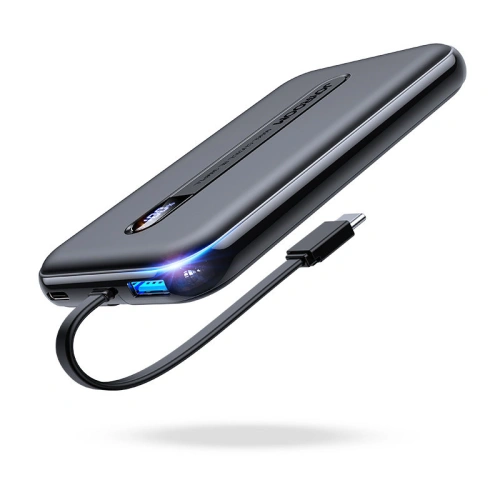 Buy Joyroom Linglong powerbank 10000mAh 20W PD QC USB / USB-C / built-in USB-C cable black (JR-L001 black) - JYR304 - {ean13} - Home Screen Store Europe