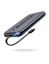 Joyroom Linglong powerbank 10000mAh 20W PD QC USB / USB-C / built-in USB-C cable black (JR-L001 black)