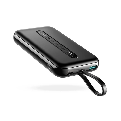 Buy Joyroom Linglong powerbank 10000mAh 20W PD QC USB / USB-C / built-in USB-C cable black (JR-L001 black) - JYR304 - {ean13} - Home Screen Store Europe