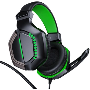Buy Joyroom Gaming 3.5mm mini jack with remote control and microphone for players black (JR-HG1 green) - JYR308 - {ean13} - Home Screen Store Europe