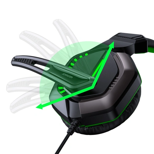 Buy Joyroom Gaming 3.5mm mini jack with remote control and microphone for players black (JR-HG1 green) - JYR308 - {ean13} - Home Screen Store Europe