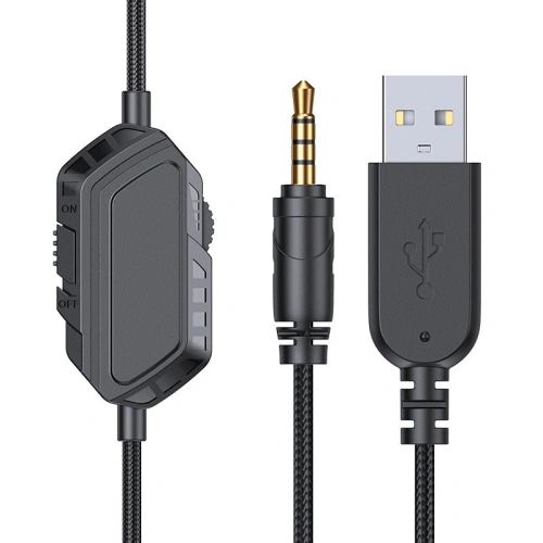 Buy Joyroom Gaming 3.5mm mini jack with remote control and microphone for players black (JR-HG1 green) - JYR308 - {ean13} - Home Screen Store Europe
