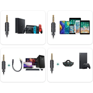 Kup Játékfülhallgató Joyroom 3,5 mm mini jack távirányítóval és mikrofonnal fekete (JR-HG1 green) - JYR308 - {ean13} - Sklep Home Screen