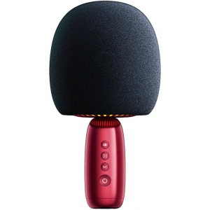 Kup Bezprzewodowy mikrofon do karaoke Joyroom z głośnikiem Bluetooth 5.0 2500mAh czerwony (JR-K3 red) - JYR309 - {ean13} - Sklep Home Screen