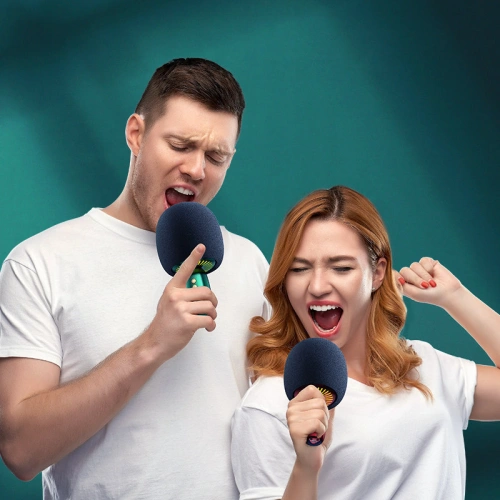 Buy Joyroom wireless karaoke microphone with Bluetooth 5.0 speaker 2500mAh red (JR-K3 red) - JYR309 - {ean13} - Home Screen Store Europe