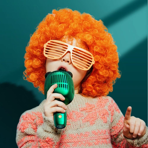 Kup Kabelloses Karaoke-Mikrofon Joyroom mit Bluetooth-Lautsprecher 5.0 2500mAh grün (JR-K3 green) - JYR310 - {ean13} - Sklep Home Screen