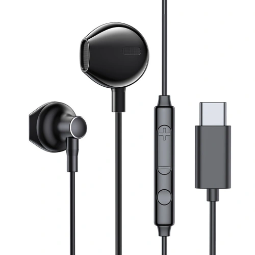 Kup Fülhallgató Joyroom USB-C távirányítóval és mikrofonnal fekete (JR-EC03 Fekete) - JYR313 - {ean13} - Sklep Home Screen