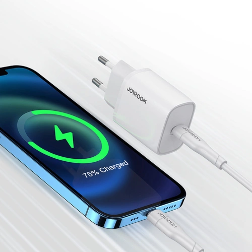 Kup Încărcătorul de rețea Joyroom USB-C PD 20W alb (L-P201) - JYR315 - {ean13} - Sklep Home Screen