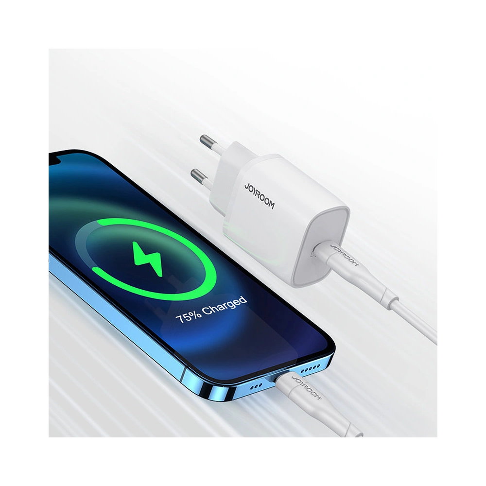 Ładowarka sieciowa Joyroom USB-C PD 20W biały (L-P201)