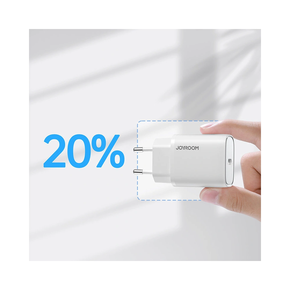Ładowarka sieciowa Joyroom USB-C PD 20W biały (L-P201)