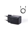 Încărcător de rețea Joyroom USB-C PD 25W negru + cablu USB/USB-C (L-P251)