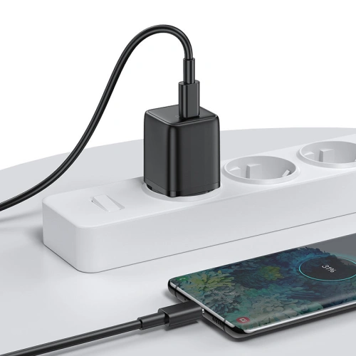 Kup Încărcător de rețea Joyroom USB-C PD 25W negru + cablu USB/USB-C (L-P251) - JYR316 - {ean13} - Sklep Home Screen