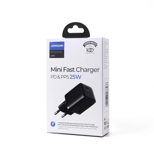 Kup Netzteil Joyroom USB-C PD 25W EU-Stecker schwarz (L-P251) - JYR317 - {ean13} - Sklep Home Screen