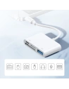 Kup HUB Joyroom OTG Lightning - USB 3.2 Gen 1 (3.0, 3.1 Gen 1)/SD, TF-Kartenleser/weißer Lightning (S-H142 white) - JYR319 - {ean13} - Sklep Home Screen