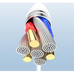 HUB Joyroom OTG Lightning - USB 3.2 Gen 1 (3.0, 3.1 Gen 1)/czytnik kart SD, TF/Lightning biały (S-H142 white)