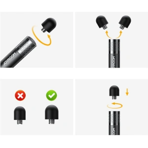 Buy Joyroom Passive Stylus Stylus for Tablet Smartphone Black (JR-DR01) - JYR324 - {ean13} - Home Screen Store Europe