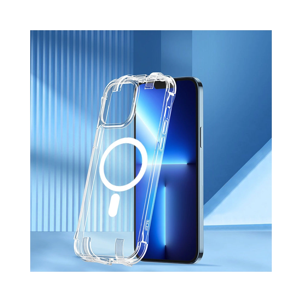 Etui Joyroom Magnetic Defender MagSafe Apple iPhone 13 Pro przezroczysty