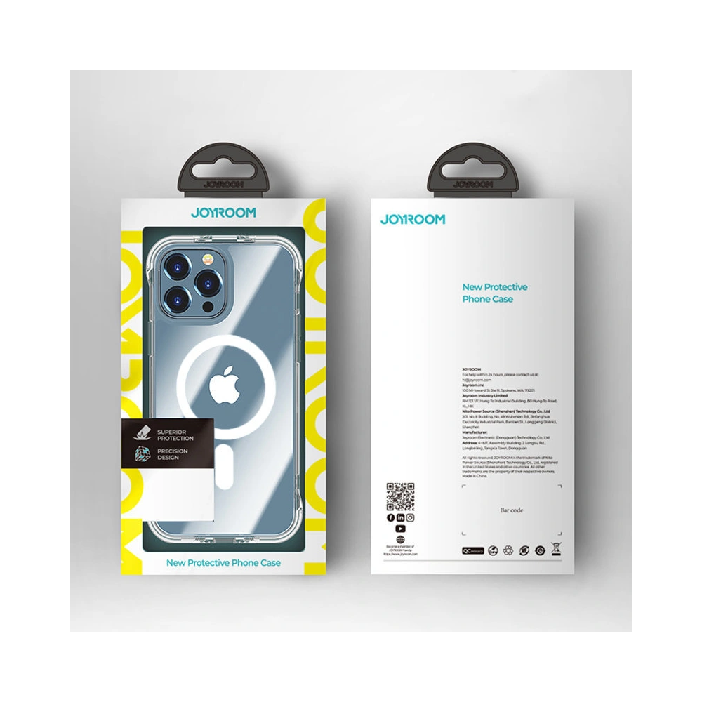 Etui Joyroom Magnetic Defender MagSafe Apple iPhone 13 Pro przezroczysty